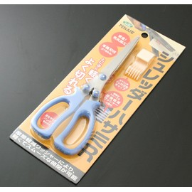 義春刃物 ペナントシュレッダーハサミ SH-20R ステンレス 【刃渡り】7cm ブルー