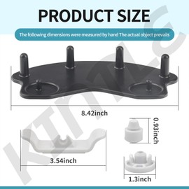 Stand Mixer Attachment Holders/Base Accessories Cradle - (Durable Plastic), Compatible with Kitchenaid Mixer Organizer for 4.5QT/5QT/ 6QT Mixer, Equipped with Mixer Rubber Feet