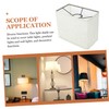 jojofuny Linen Lampshade Fabric Table Lamp on Handmade Classic Cloth