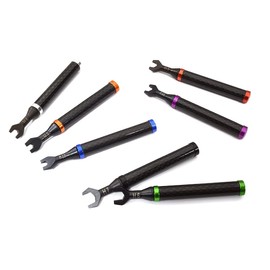 Integy RC Model C23254 Universal Turnbuckle Wrench Set 7pcs w/Carbon Fiber Handle