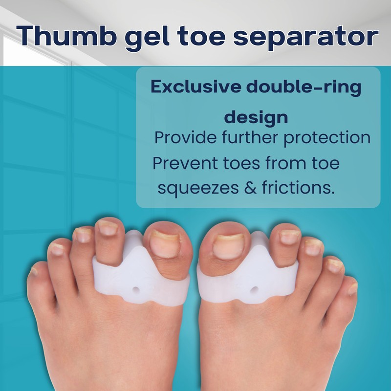 Wonder Care Silikon-Toe Separator für Feet Gel Pads Big Toe