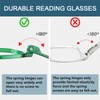 BLUELESS Pilot Reading Glasses for Women Metalless Screwless Spring Hinges