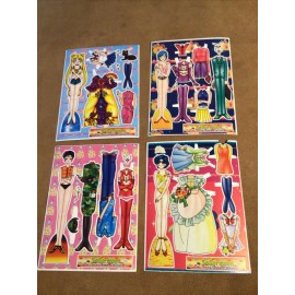 Vintage ~ Sailor Moon ~  Paper Doll Sheets (4) “The Fairy Gown Collection”
