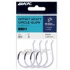 BKK OFFSET HEAVY CIRCLE GLOW HOOK | 4/0 | 7-Pack