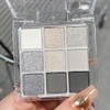 ZORVUJI Smoky Eyeshadow Palette, 9 Colours, Soft Matte Shimmer, Waterproof,