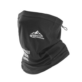 Arcage FM44-47 UV Cool Face Mask, For Summer, Cooling Mask, Face Cover, Neck Cover, UV Protection, Latest 2020 Model, Running, Bike, Sports, FM44, Black, Black