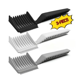 Hair Cutting Comb Set 3 Pack – Long Handle Anti-Slip Barber Combs for Men, Home Hair Trimming Tool for Easy DIY Haircuts for Adults & Kids