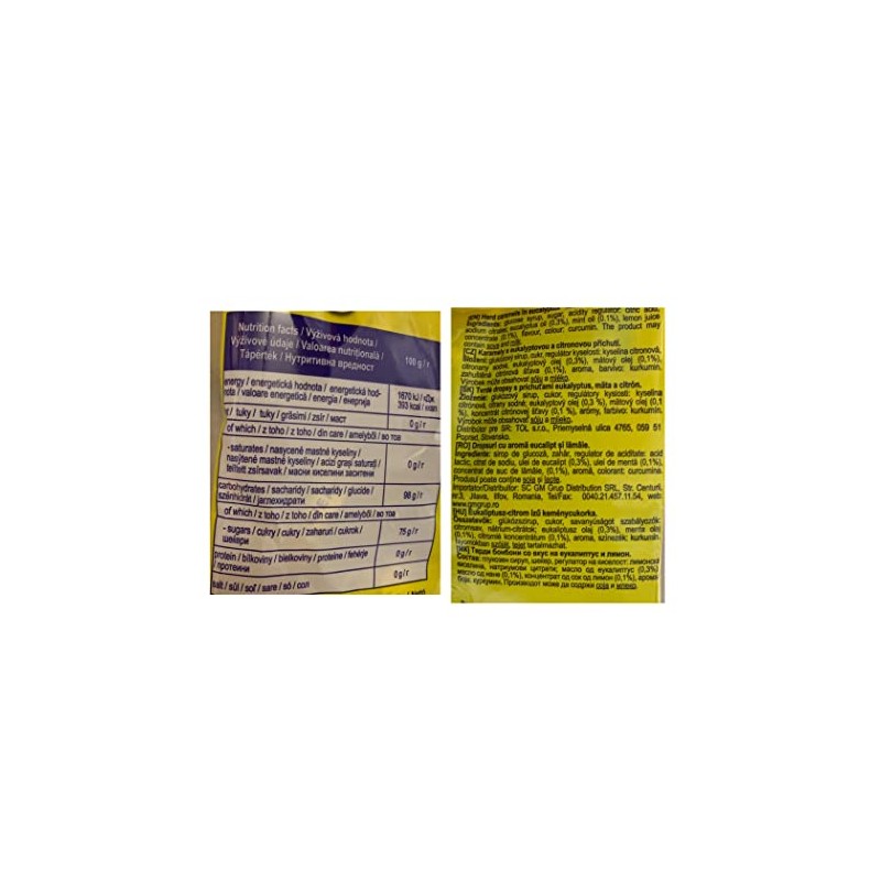 Mieszko Eucalyptus Lemon candies 2pack x 150g (5.29oz)