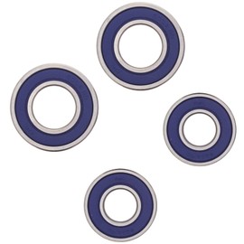 BossBearing Both Front Wheel Bearings and Seals Kit for Honda TRX300 Fourtrax 2WD 1988 to 1992