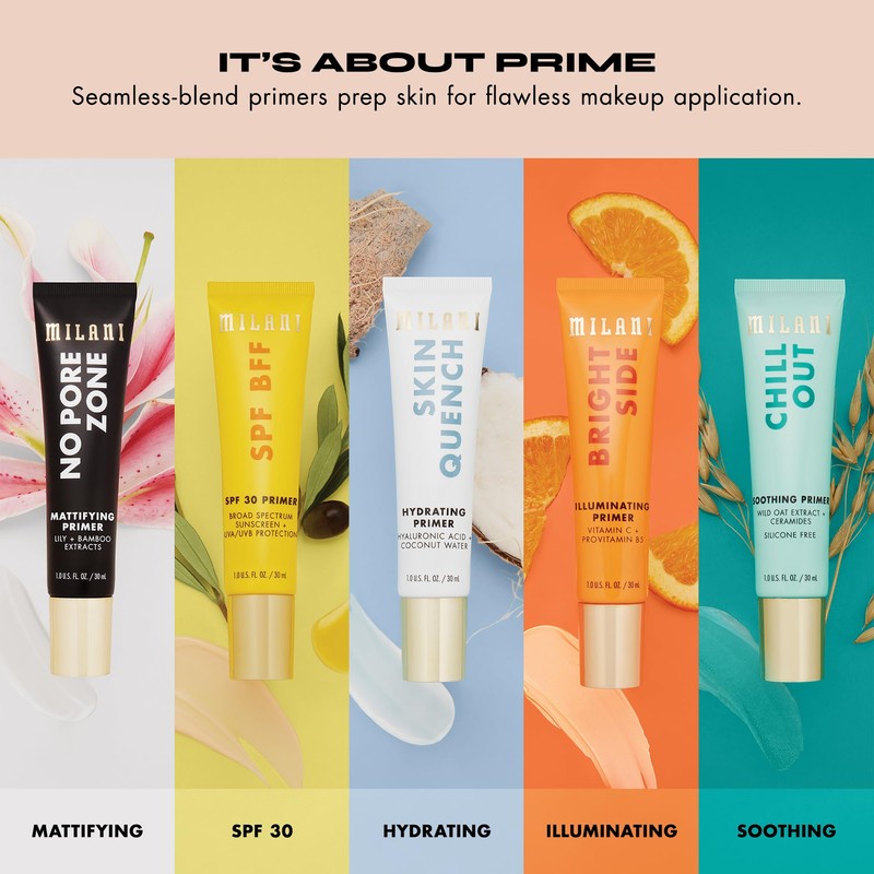 Milani Face Primer for Makeup -Skin Quench Hydrating & Blurring