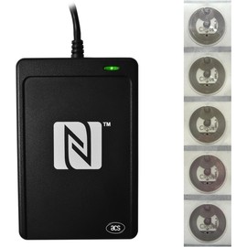 ACR1252U NFC Reader/Writer + 5 Bonus NFC Tags NXP NTAG213 - USB C Interface