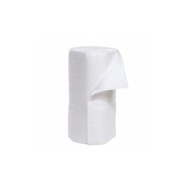 Absorbent Roll, Absorbs 46.1 gal. Oil-Based Liquids, White