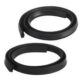2 Pack Storm Door Sweep Replacement for Larson & Pella Storm Door Expander Sweep, CH9030501 Storm Door Seal Rubber Strip for Vinyl and Metal Door Sweep Assembly (H+V)