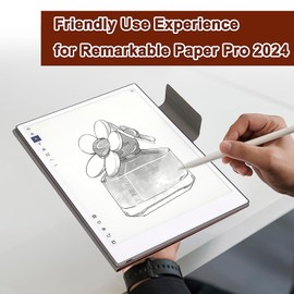 MOSISO for Remarkable Paper Pro Case 2024, Protective Folio Case for Remarkable Paper Pro 11.8 inch with Pen Holder, Slim Lightweight PU Leather Folio Cover for Remarkable Paper Pro Tablet, Brown