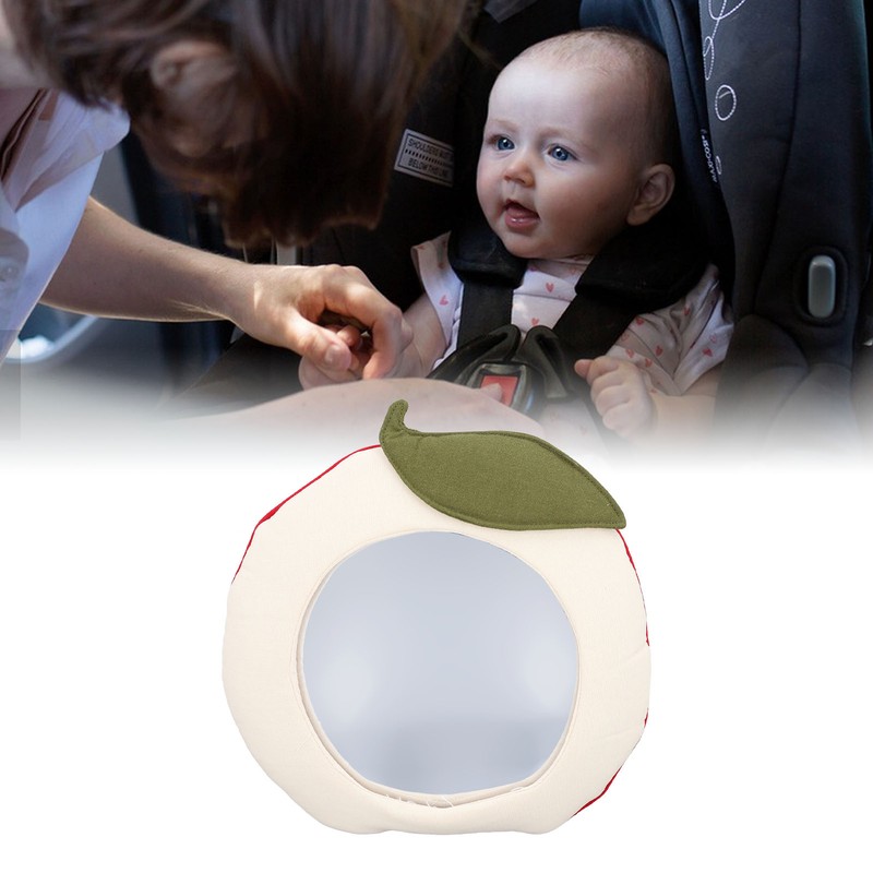 Baby Car Mirror Cute Cartoon Super Soft Fabric Acrylic Car