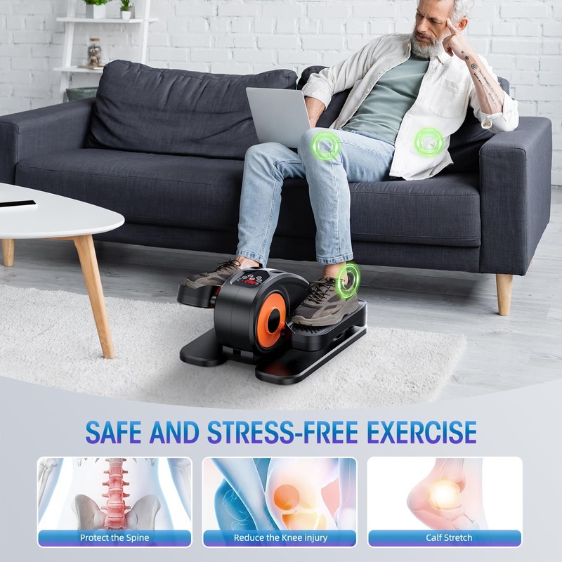 GUGTTR Under Desk Elliptical, Leg Exerciser While Sitting for Seniors