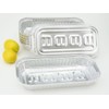 Disposable Aluminum 3 lb. Oblong Food Storage Pan with Board