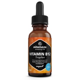 Burxoe Vitamin B12 Drops 500 mcg, Vegan High Dose Drops, Methylcobalamin & Adenosylcobalamin