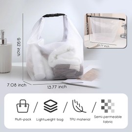 MultiValue Cosmetic Bag, Waterproof Transparent Toiletry Bag Large Capacity Make up Bag Plastic Daily Travel Shower Bag with Handle for Woman Girls Men (Grey)