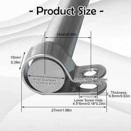 100 Pcs Fence Wire Clamps,Fence Clip Mounting Clips Metal Cord Clamp,Stainless Steel Wire Clips Mount 2, 4, 6 Gauge Welded Wire for Wood, Metal or Vinyl Fence