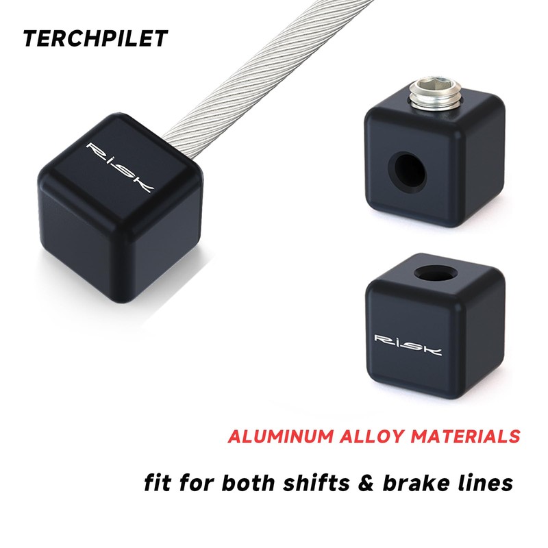 Bike Cable End Caps - Alloy Cable Crimps for Brake