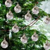 jjBOOM Clear Christmas Memorial Ornament Feather Ball, A Piece of