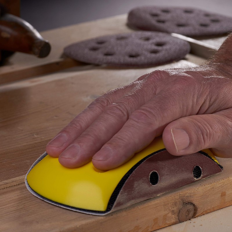 Wabrasive Sanding Block Velcro Closure Sandpaper Holder for Velcro Sanding