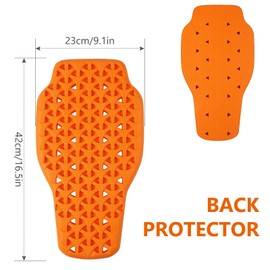 Rückenprotektor Motorrad Abnehmbare, Zertifizierte Motorrad Rückenprotektor Protektoren Motorrad Protektoren Reiten, Motorrad-Schutzausrüstung, Rückenprotektor Hohe Sicherheit Unisex Erwachsene