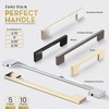 Southern Hills Polished Chrome Cabinet Handles - 5-Pack - 3.75"