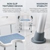 4-in-1 Shower Chair for Inside Shower with Arms and Back,