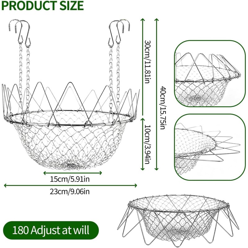 Insertos Ajustables para Macetas Grandes 12-18", Elevador de Plantas con