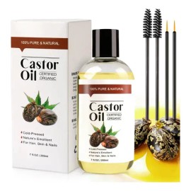 El Aceite De Ricino Promueve El Crecimiento Del Cabello.