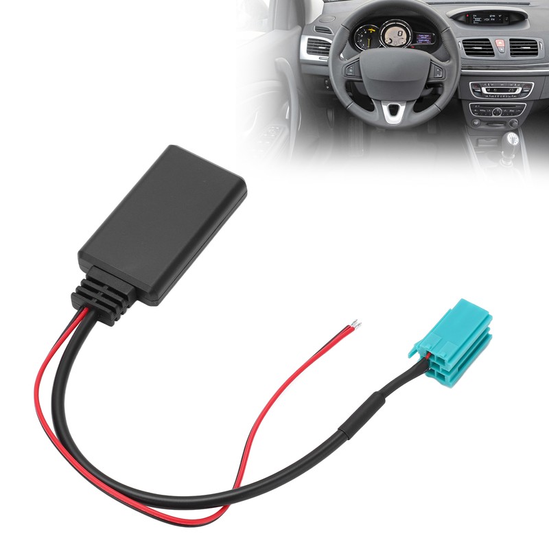 Car Bluetooth Audio Cable Adapter Replacement for Clio Kangoo Megane