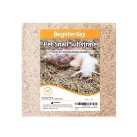 Begeterday 2 Quarts Organic Fiber Substrate for Pet Snail, Ideal Snail Terrarium Accessories for Retains Moisture