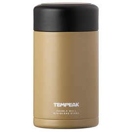 Atlas ATFP-570CY Vacuum Insulated Soup Jar, 19.4 fl oz (570 ml), Super Thermal Food Pot, Lunch Jar, Thermal Bento Box, Heat Insulation, Stainless Steel, Easy to Clean, Coyote Tempek