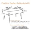 SPRICA Round Tablecloth 200cm Diameter Water Resistant Linen Texture Spill