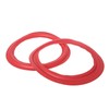 Cherjoury 2 Pieces 4/5/6.5/8/10/12 inch Red Speaker Foam Surround Subwoofer