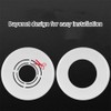 cuttable Wall Split Flange, Split ABS Lightweight Escutcheon Cover Plate,Chrome,for