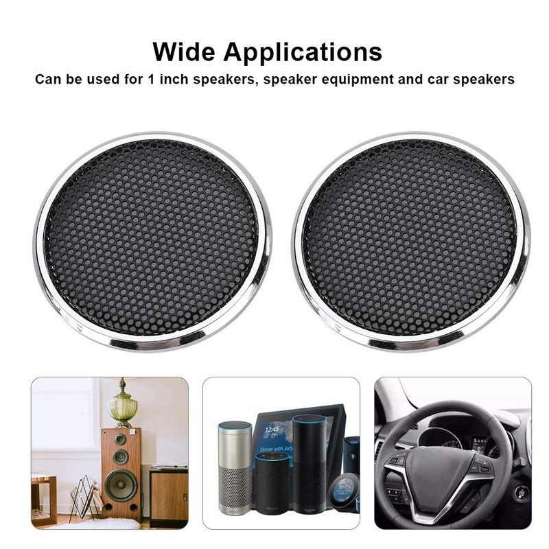 2 pieces mesh speaker grill, 1 inch speaker cover, protective