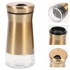 Ciieeo 2Pcs Seasoning Shaker Visible Condiment Bottles for Salt Pepper
