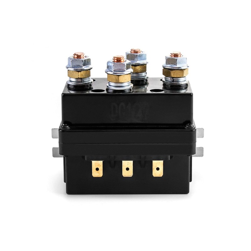 QWORK Solenoid Relay, 2 Pack 12V 500A Winch Relay Solenoid