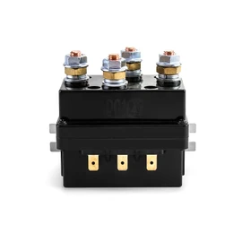 QWORK Solenoid Relay, 2 Pack 12V 500A Winch Relay Solenoid Replacement Contactor for 8000-15000lb ATV UT Winch Control