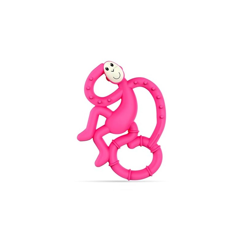 Mordedera para Bebé MatchStick Mini Monkey Mordedor, Rosa (Pink), 10