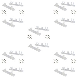 False Front Cabinet Clips (5 Sets) with Screws & Instructions - Tenn-Tex False Front Clips/False Drawer Clips (4 1/4" Opening)