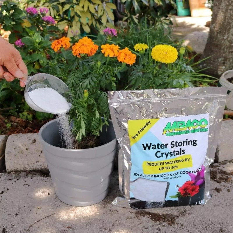 AABACO Water Absorbing Polymer Crystals - Soil Moisture - 2lb.