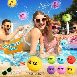 12 Pieces Reusable Water Bombs, Water Balloons Set, Splash Balls, Suitable for Children, Adults, Summer, Outdoor, Water Game, Yard, Swimming Pool, Beach Party