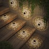 gardencave 2 Pack Solar Fence Lights Metal Solar Powered Outdoor