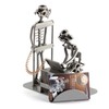 Steelman24 I Nuts and bolts sculpture Radiologist With Business Card