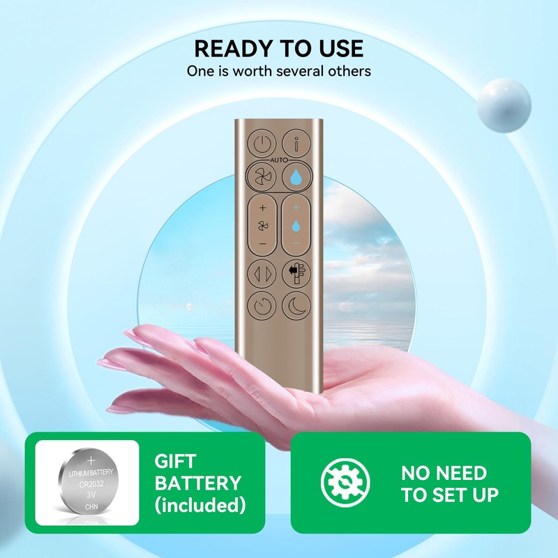 Snrigw Replacement Remote Control for Dyson PH01/PH02/PH03/PH04/PH3A Compatible with Air