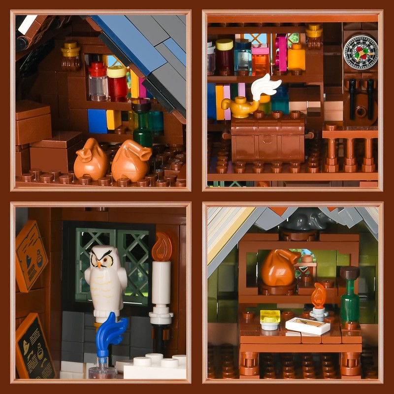BNG Medieval Cabin Building Set, House Building Block Set with
